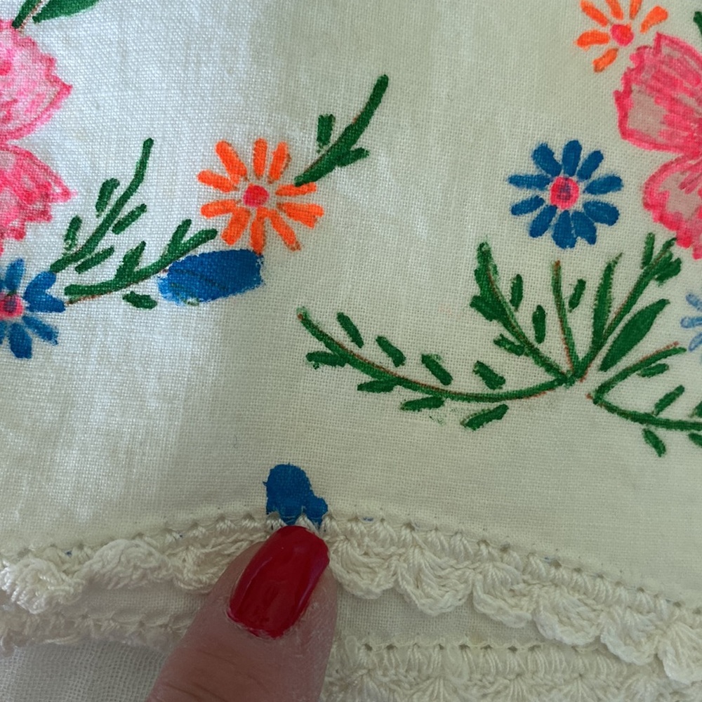 Vintage Pair Of Fabric Painted Bluebird Of Happiness Pillow Cases! - Picture 4 of 10